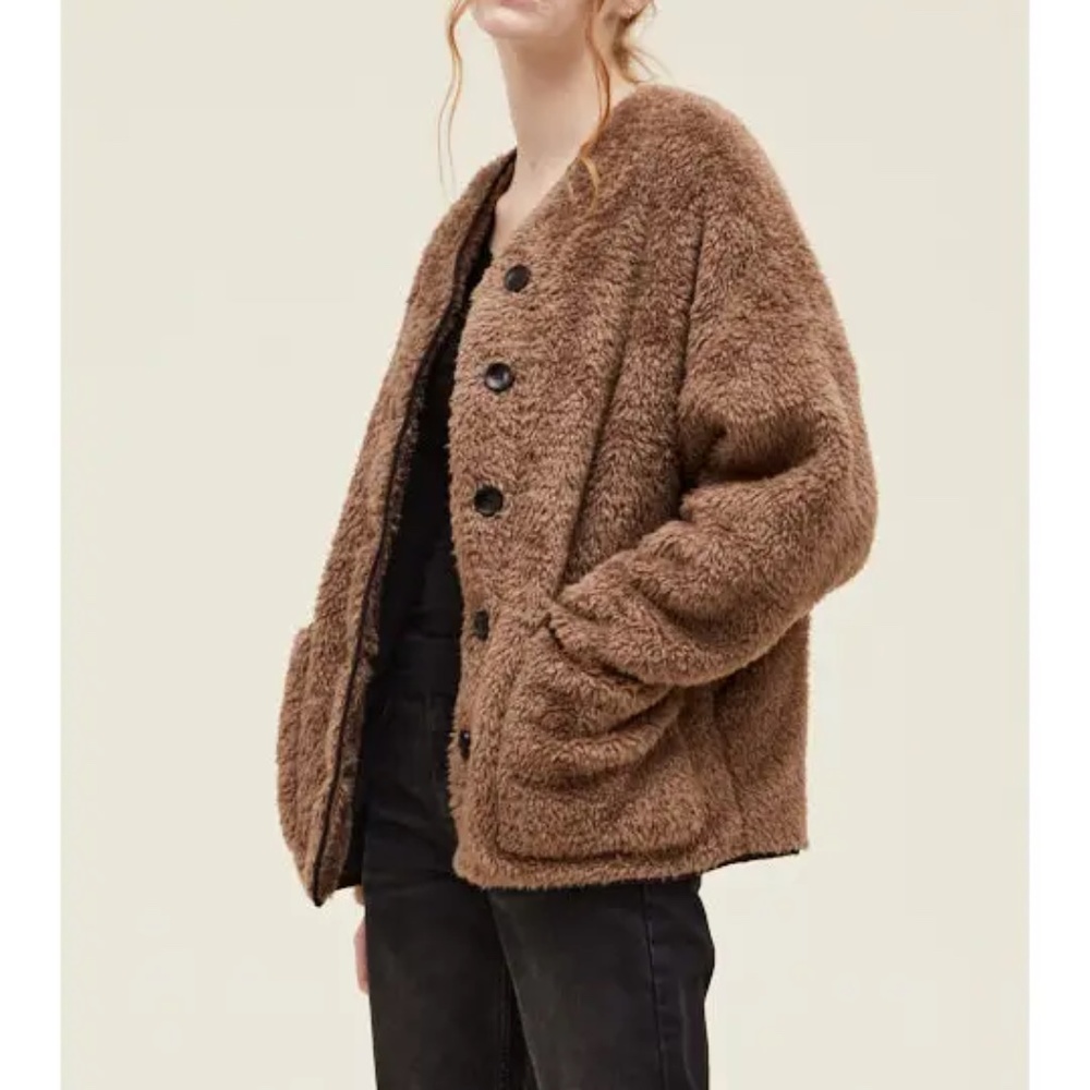 Oversized sherpa jacket/Frankie Sherpa Jacket